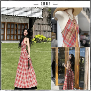Váy Đầm Maxi Hở Lưng Đi Biển, Đầm Cổ Yếm Hở Lưng Dáng Dài Soli Dress - Sunday Clothing DAM009
