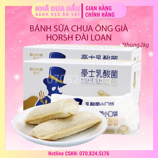 THÙNG 2KG- Bánh sữa chua ông già Horsh Đài Loan