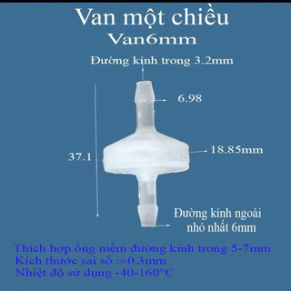 ✅Van 1 chiều (lúp bê) dùng cho chất lỏng hoặc khí