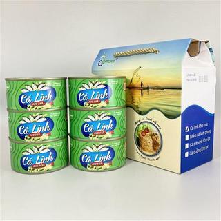 Cá Linh kho mía (6hủ/hộp giấy)