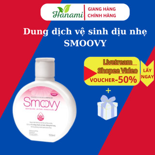 Dung dịch vệ sinh phụ nữ Smoovy 150ml dưỡng ẩm làm hồng giảm ngứa ngăn mùi hồng-dưỡng ẩm hồng dịu nhẹ, xanh-the mát