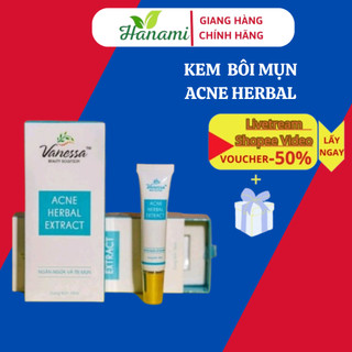 Kem mụn Acne Herbal extra 15ml giảm mụn đầu trắng mụn đầu đen mụn trứng cá ngừa thâm ngừa sẹo