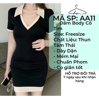 Đầm Body Cổ Tim Tay Ngắn, Siêu Chuẩn Phom