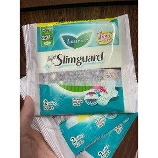Combo 3 gói ( 2 miếng/ túi )Băng Vệ Sinh Laurier Super Slimguard 1mm 22,5cm có cánh mùi bất kỳ