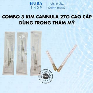 [Chính hãng] Combo 3 kim cannula 27G cao cấp dùng trong thẩm mỹ