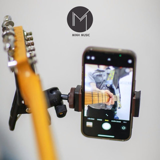 Kẹp Điện Thoại Guitar , Kẹp Cố Định Livestream , Quay Clip Biểu Diễn có video test MMS hình thật