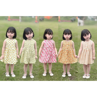 Váy hè sat nách chất thô mát cho bé gái 1-6 tuổi (mã 481)