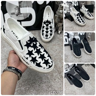 Giầy lười nam Amiri ngôi sao thêu siêu hot hit_Giầy lười nam Amiri cao cấp lùi 1sz