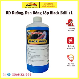 Dung dịch dưỡng và làm bóng lốp ekokemika black brill -1l