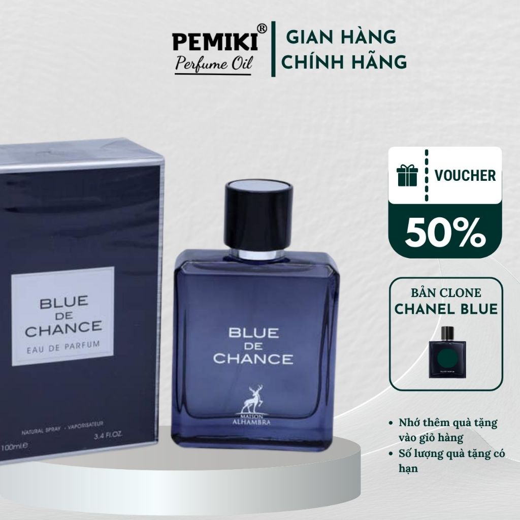 Nước hoa nam Blue De Chance EDP 100ml nước hoa nam tính lịch lãm - PEMIKI Store