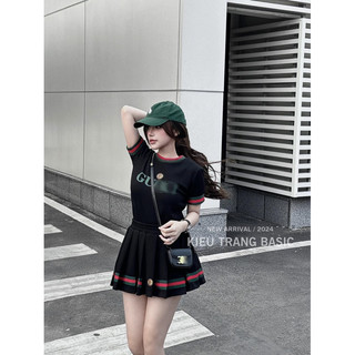 Set váy xốp gu chì kiều trang basic
