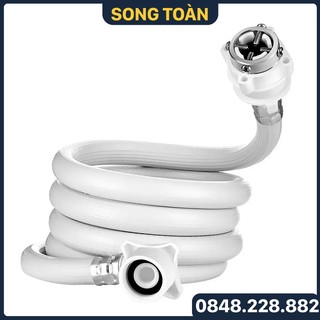 Dây Cấp Máy Giặt Dây Cấp Nước Máy Giặt Chiều Dài 150cm - Kết Nối Nguồn Nước Theo Dạng Ren Trong 1/2 (21) & Vít Ốc