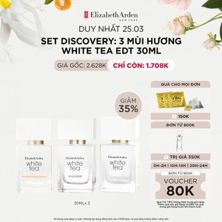 COMBO 3 Nước hoa Nữ Elizabeth Arden White Tea + Wild Rose + Mandarin Blossom EDT 30ml