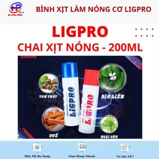 Bình xịt làm nóng cơ Ligpro, chai xịt lạnh giúp giảm đau tức thời do chấn thương - sport hoàng phúc