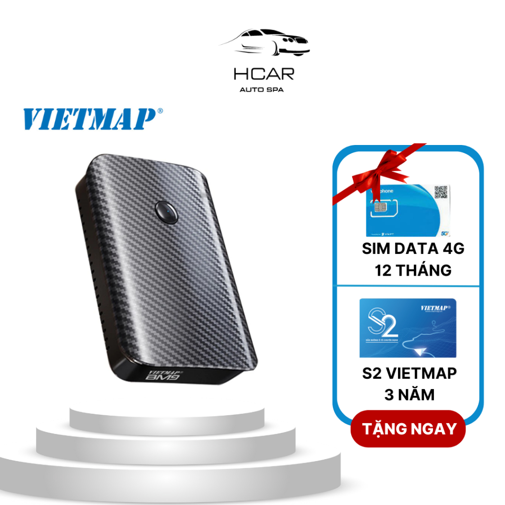 Bộ Android Box ô tô VIETMAP BM9 tặng SIM DATA + S2 [CHÍNH HÃNG]