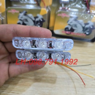 Đèn chớp nháy 113 màu Xanh Đỏ lắp cho xe máy
