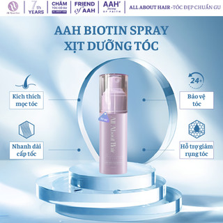 Xịt Dưỡng Tóc AAH All About Hair 50ml - Biotin Spray Chai 50ml. Kích Mọc Tóc. Chân Tóc Chắc Khỏe