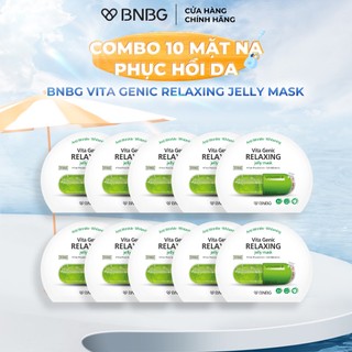 (Phiên Bản Mới) - Combo 10 Mặt Nạ Phục Hồi Da BNBG Vita Genic Relaxing Jelly Mask 30mlx10