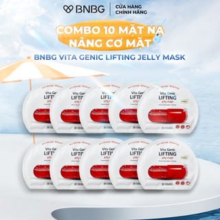Combo 10 Mặt Nạ Nâng Cơ Mặt BNBG Vita Genic Lifting Jelly Mask 30mlx10