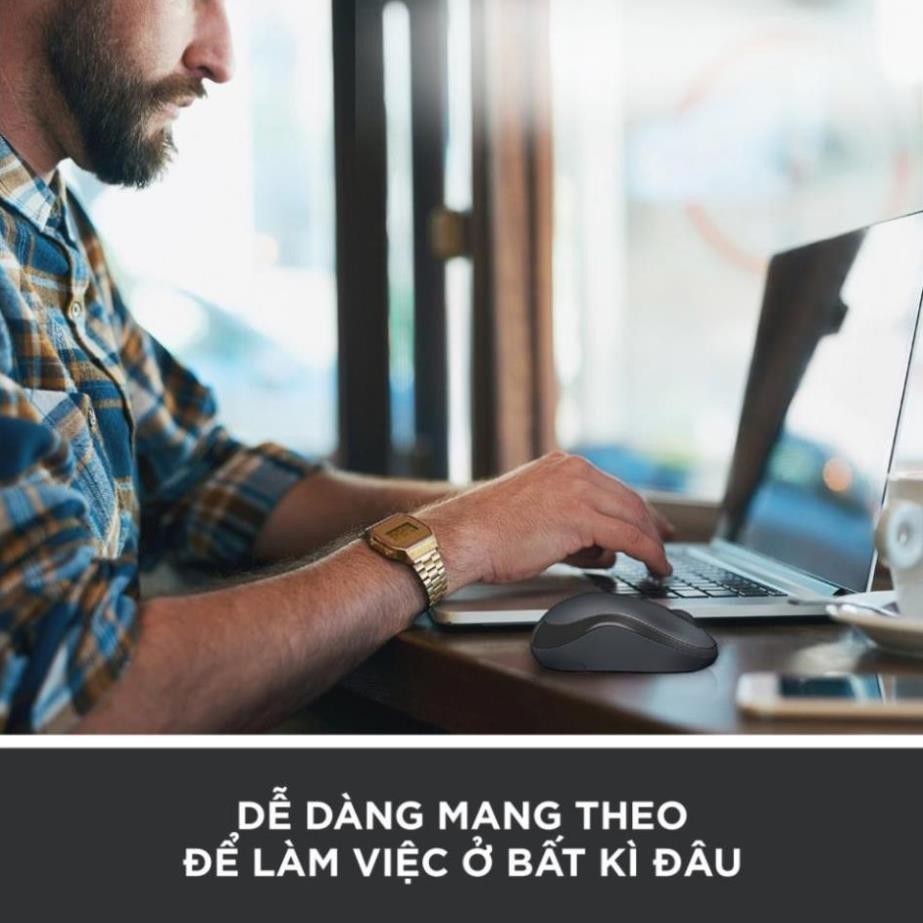 Chuột Không Dây Logitech Silent M220  phù hợp cho PC/ Laptop Giảm 90% Tiếng Ồn Bảo Hành Đổi Mới | M220 | BigBuy360 - bigbuy360.vn