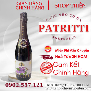 Nước nho có ga úc patritti dark grape juice 750ml-nho đỏ-date 14.12.2025
