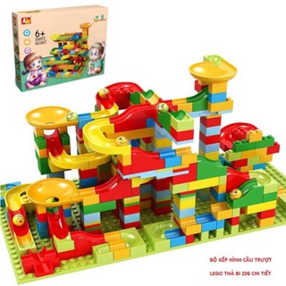 Đồ chơi lắp ghép, xếp hình lego mô hình thả bi lăn theo cầu trượt cho Bé (168-206 chi tiết)