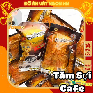 Tăm cay snack sợi màu cafe ăn vặt cổng trường ngon giá rẻ