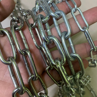 Dây xích chó to , sích chó mắt hàn dài 1m5 chắc chắn có móc chống xoắn - 2 chất liệu SẮT và INOX
