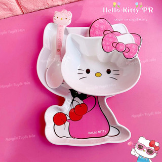 Chén dĩa 3D mẫu mới Hello Kitty