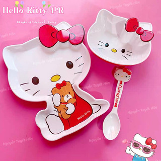 Chén dĩa 3D mẫu mới Hello Kitty