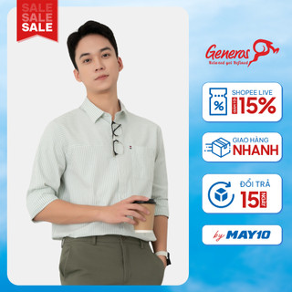Áo sơ mi nam dài tay GENEROS 010123403MF #1 Áo sơ mi Hàn Quốc công sở vải cotton cao cấp