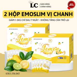 Giảm cân emoslim, emodetox nước uống giảm cân trái cây vị chanh/ giảm cân nhanh/ giảm mỡ bụng