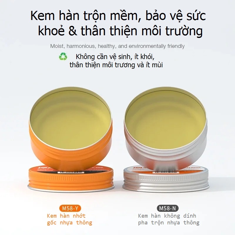 Kem hàn pha trộn nhựa thông Amaoe M58-Y và M58-N chất lượng cao