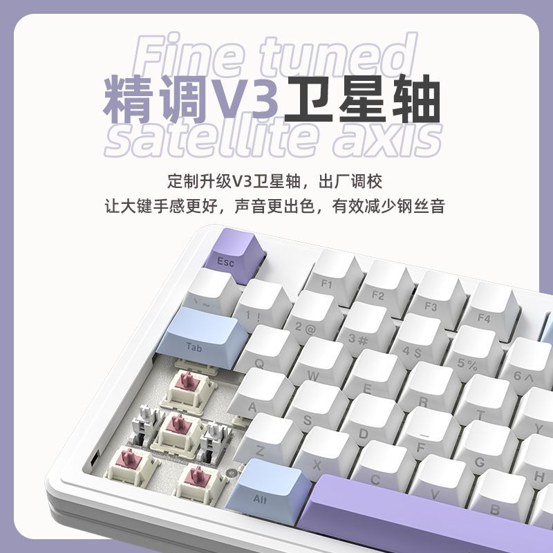 (New) -Bàn phím cơ không dây Xinmeng M87 Prov2 / F87 / 3 Mode / Mạch xuôi  / Led RGB / Hotswap / Gasket mount | BigBuy360 - bigbuy360.vn