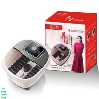 Bồn Ngâm Chân Có Con Lăn Massage , Chậu Ngâm Chân Massage Trị Liệu 500W Sục Nước Tự Động, Tự Làm Ấm