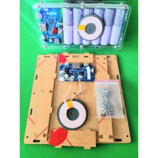 Box sạc mica dùng 6 cell pin 18650 dùng mạch sạc nhanh không dây Xmobile P66D Type C PD QC3.0 18W  chính hãng