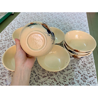 Chén ăn cơm kiểu xưa vẽ gà (chiều cao 5cm, đường kính miệng chén 11.5cm)
