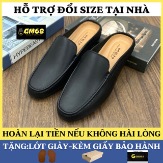 Giày sục nam da thật nguyên tấm 100% đế cao su bảo hành 1 năm TK0101