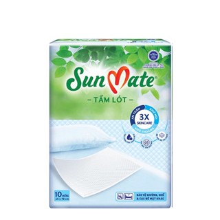 HCM - Mẫu mới-Combo 6 Gói Miếng lót Sunmate 10 miếng - Tấm lót Sunmate - Date mới