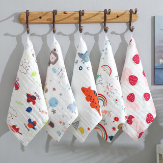 Khăn sữa xô nhăn 6 lớp (set 5 khăn)