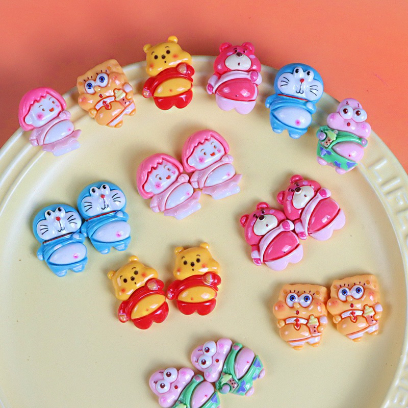 Charm/Slime 3D Gấu Poon - Lotso - Doraemon