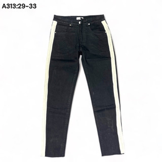 Quần jeans đen sọc trắng (ko có khóa zip)