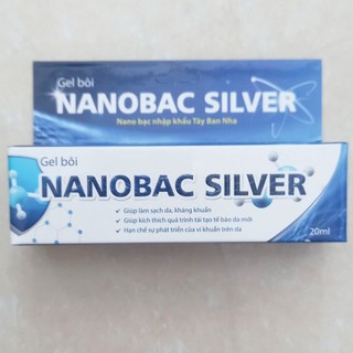 Gel Nanobac silver bôi thủy đậu, chân tay miệng, zona Kem bôi đa năng an toàn cho phụ nữ mang thai, trẻ sơ sinh USA VIP
