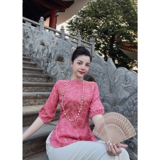 Đồ Lam Đi Chùa # Mẫu Cúc Ngọc Lụa Gấm # Quần Áo Nữ