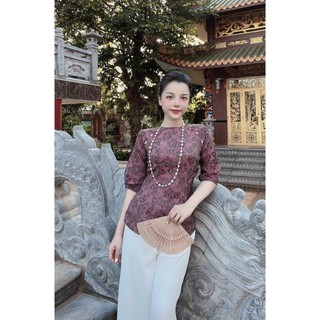 Đồ Lam Đi Chùa # Mẫu Cúc Ngọc Lụa Gấm # Quần Áo Nữ