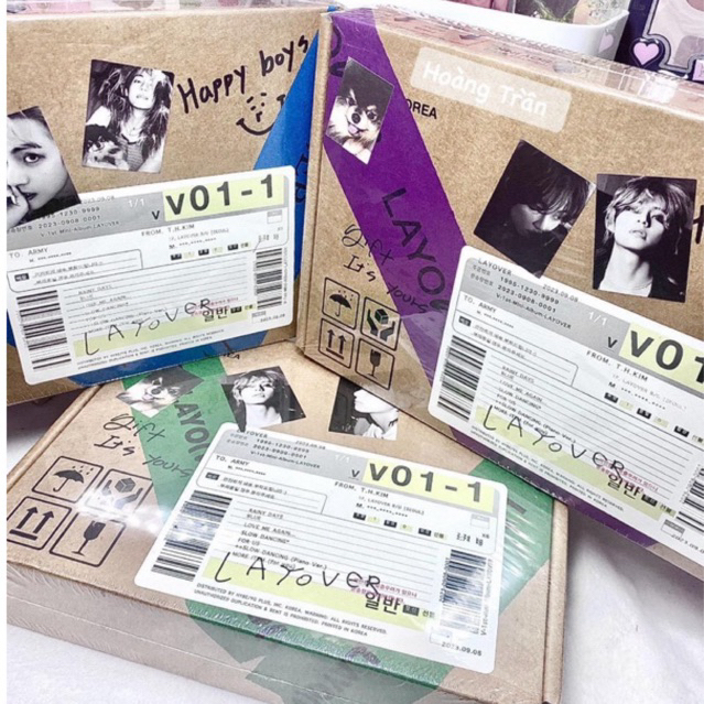 ˚ ༘ ೀPACK NGẪU NHIÊN CARD ALBUM V LAYOVER⋆｡˚