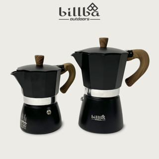 Ấm pha cà phê moka pot mini dùng camping tiện lợi - Bình pha cafe, pha trà 150ml và 300ml -  Billba Outdoors