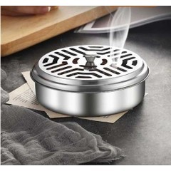 Hộp inox đựng nhang muỗi có nắp đậy đựng nhang muỗi