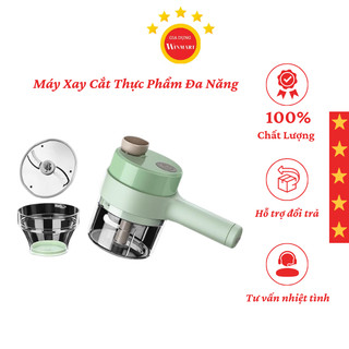 Máy Xay Cắt Thực Phẩm Đa Năng tiện lợi nhà bếp, Máy Cắt Tỏi Ớt Rau Củ Cầm Tay Cao Cấp dễ  dàng sử dụng