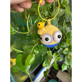 Móc khoá len Minion có chuông